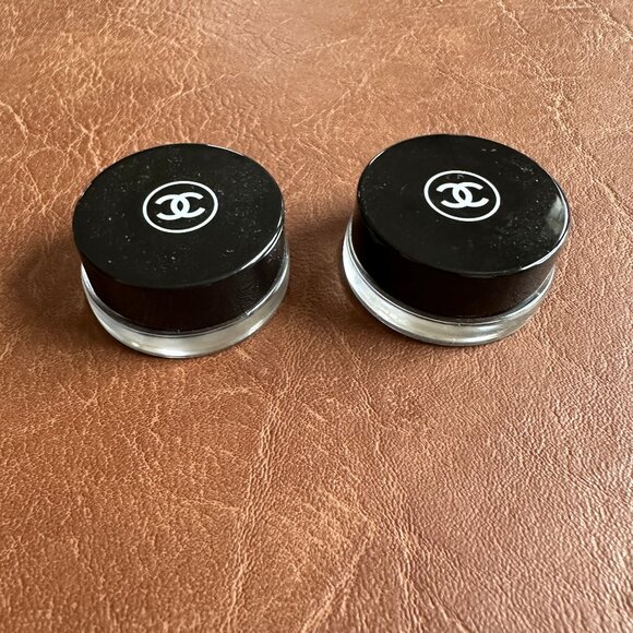 CHANEL Cosmetic Glass Jars Containers - Lot of 2 - Picture 4 of 9